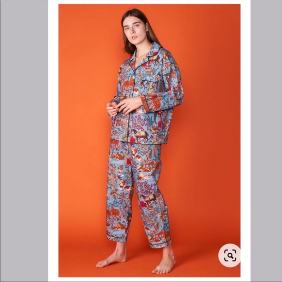 RHODE Berto Pajama Top Midnight Garden NWT - Picture 3 of 4